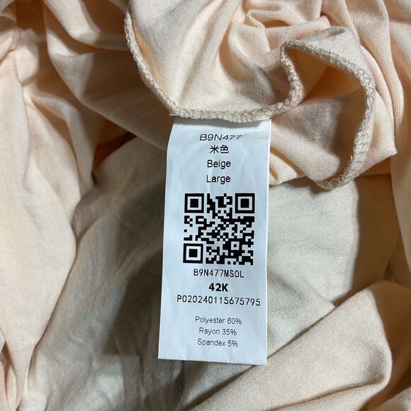 Chic Cream Puff Sleeve Peach Blouse - Picture 7 of 8